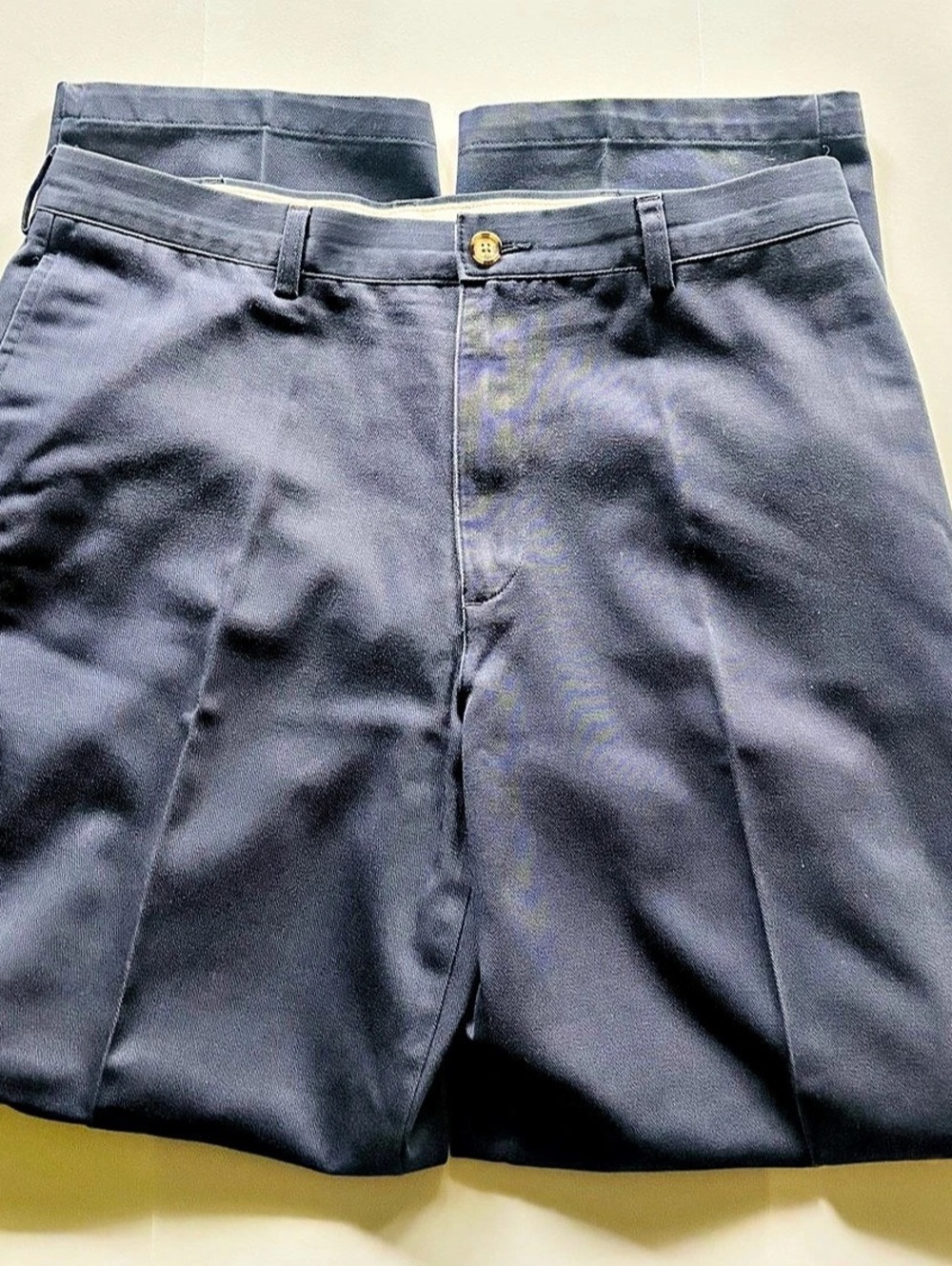L.L.Bean Double L Chinos Natural Fit Pants in Blue